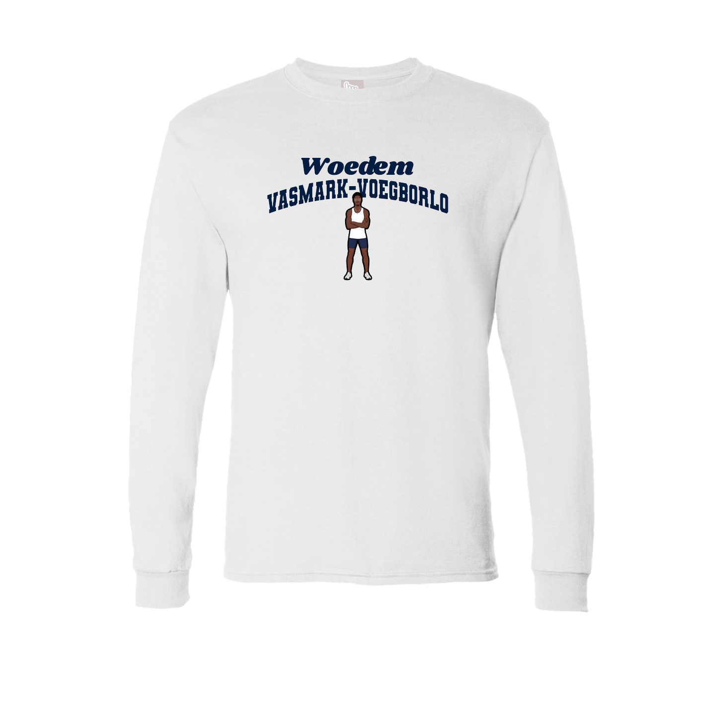 Long Sleeve Tee — Signature Arch in White