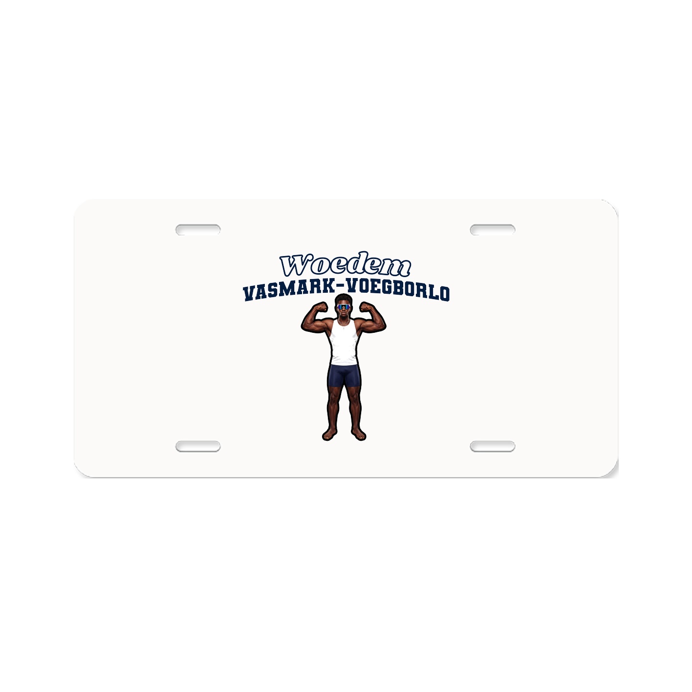 License Plate — Name Arch in Classic