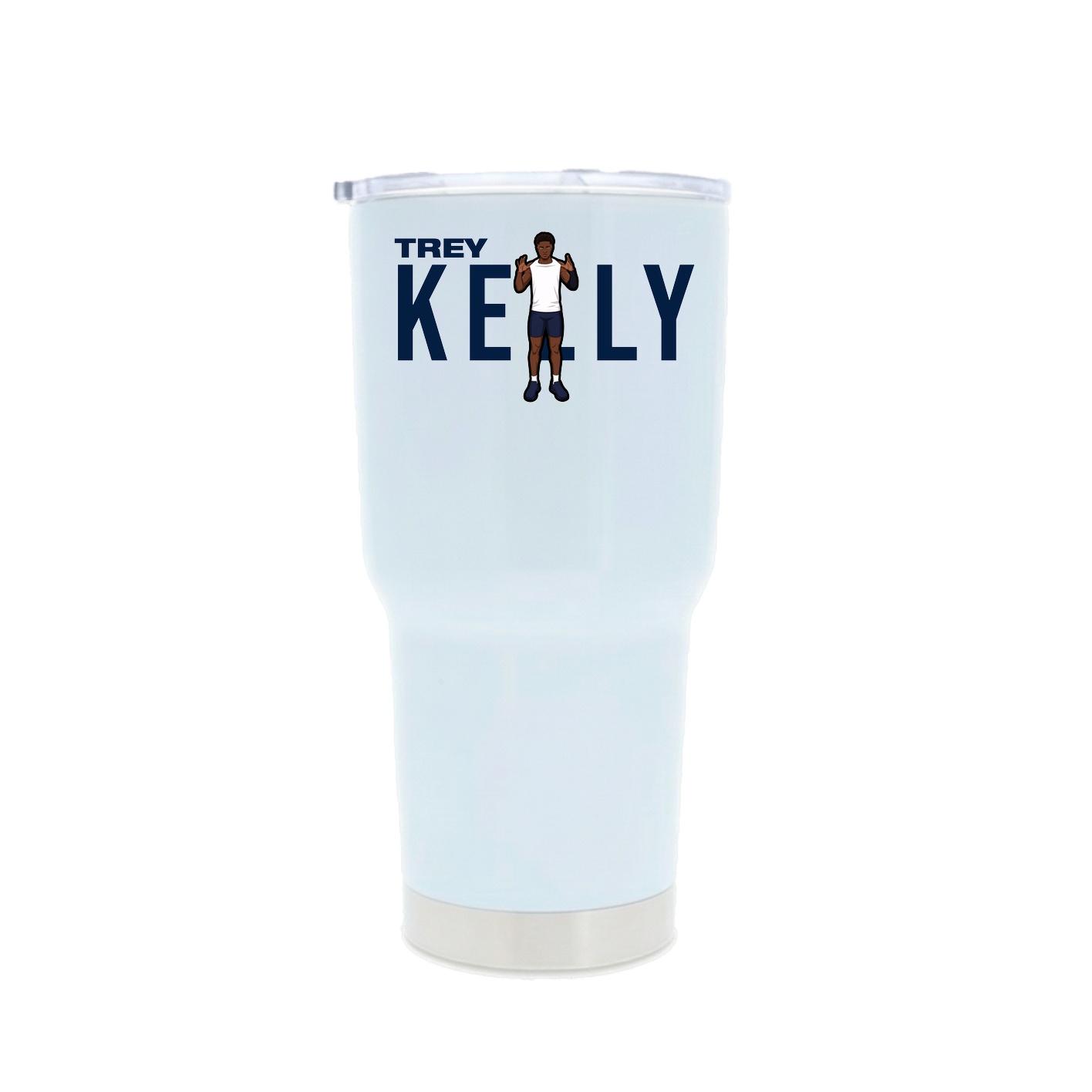 30oz Stainless Steel Tumbler — Player Name in White
