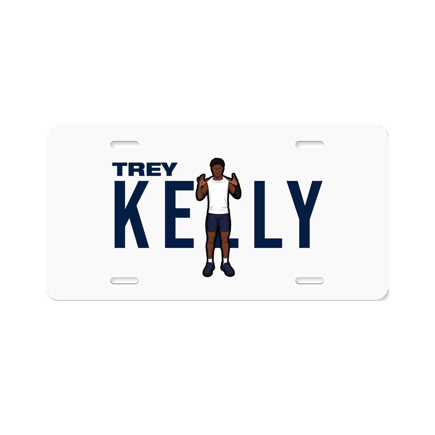 License Plate — Player Name in Classic