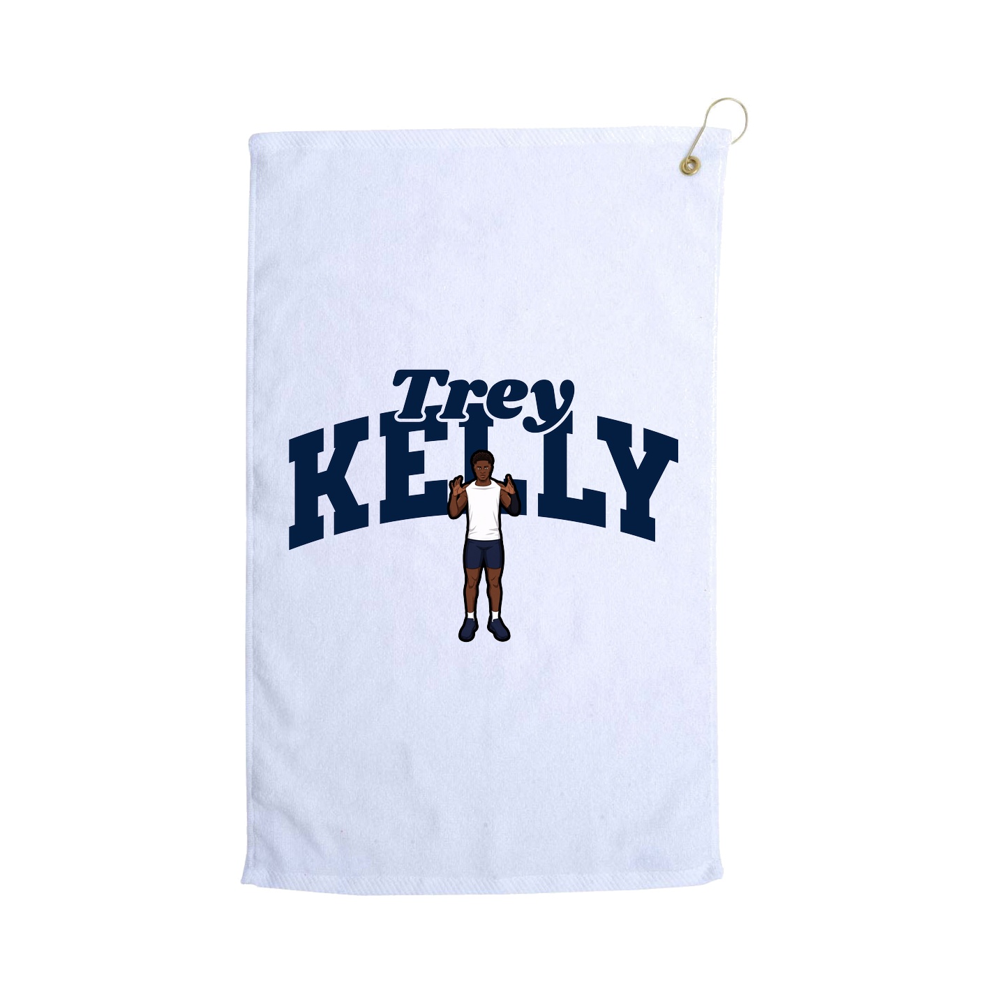 Golf Towel — Signature Arch in White