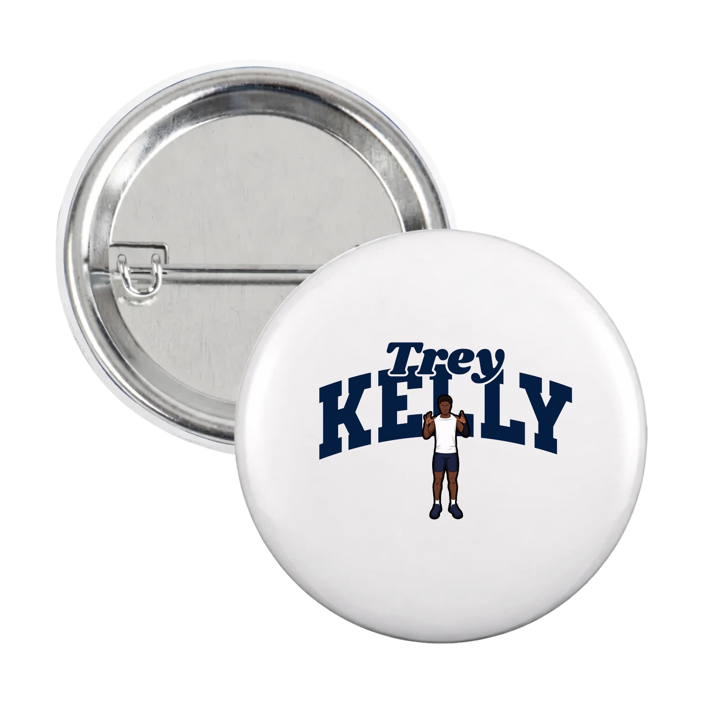Game Day Button — Signature Arch in White
