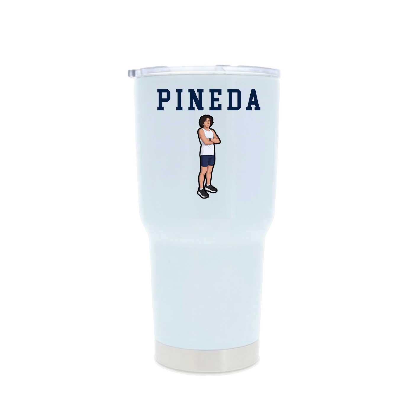 30oz Stainless Steel Tumbler — Shirsey in White
