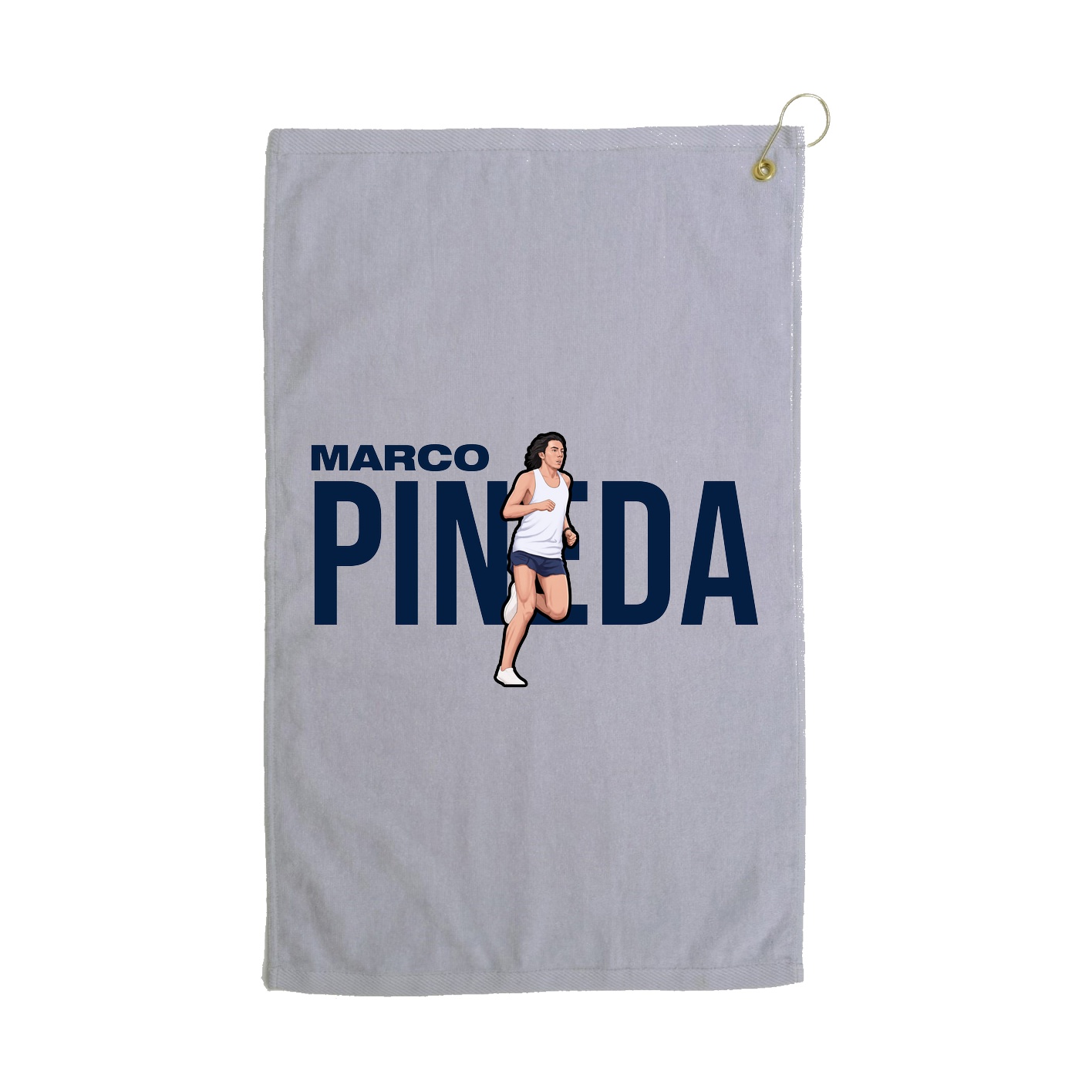 Golf Towel — Player Name in Grey