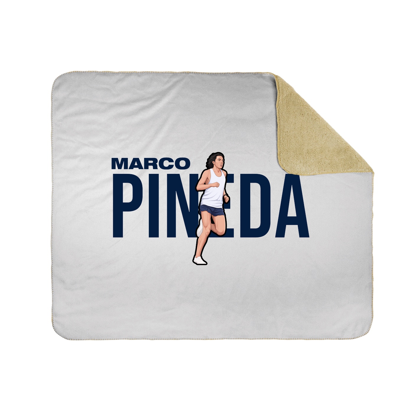 Throw Blanket — Player Name in White