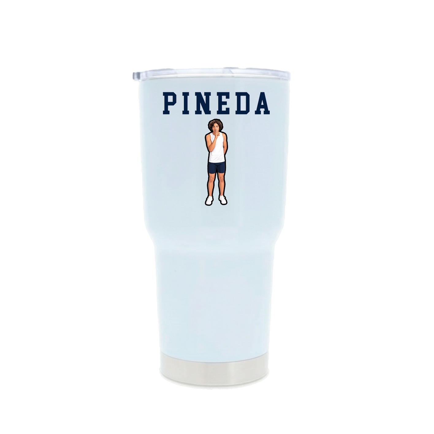 30oz Stainless Steel Tumbler — Shirsey in White