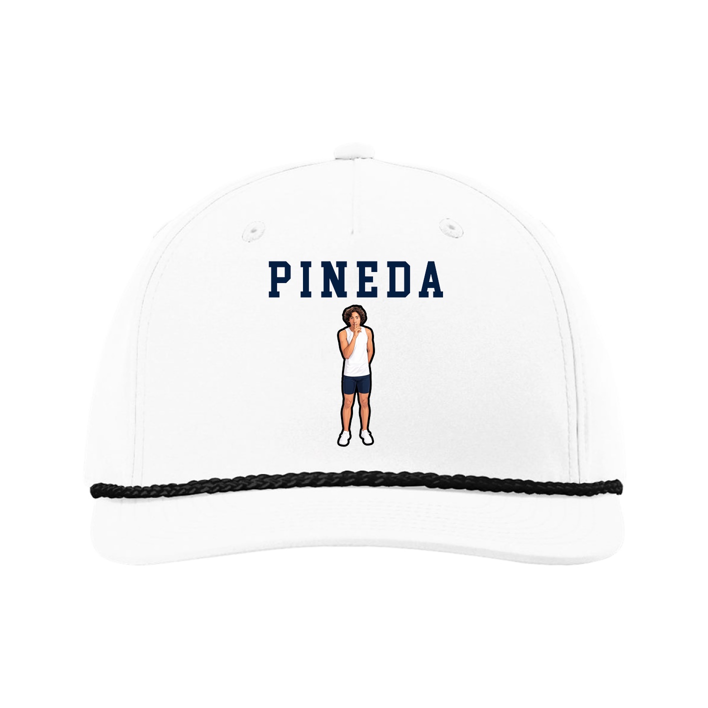 Five-Panel Classic Rope Cap — Shirsey in White