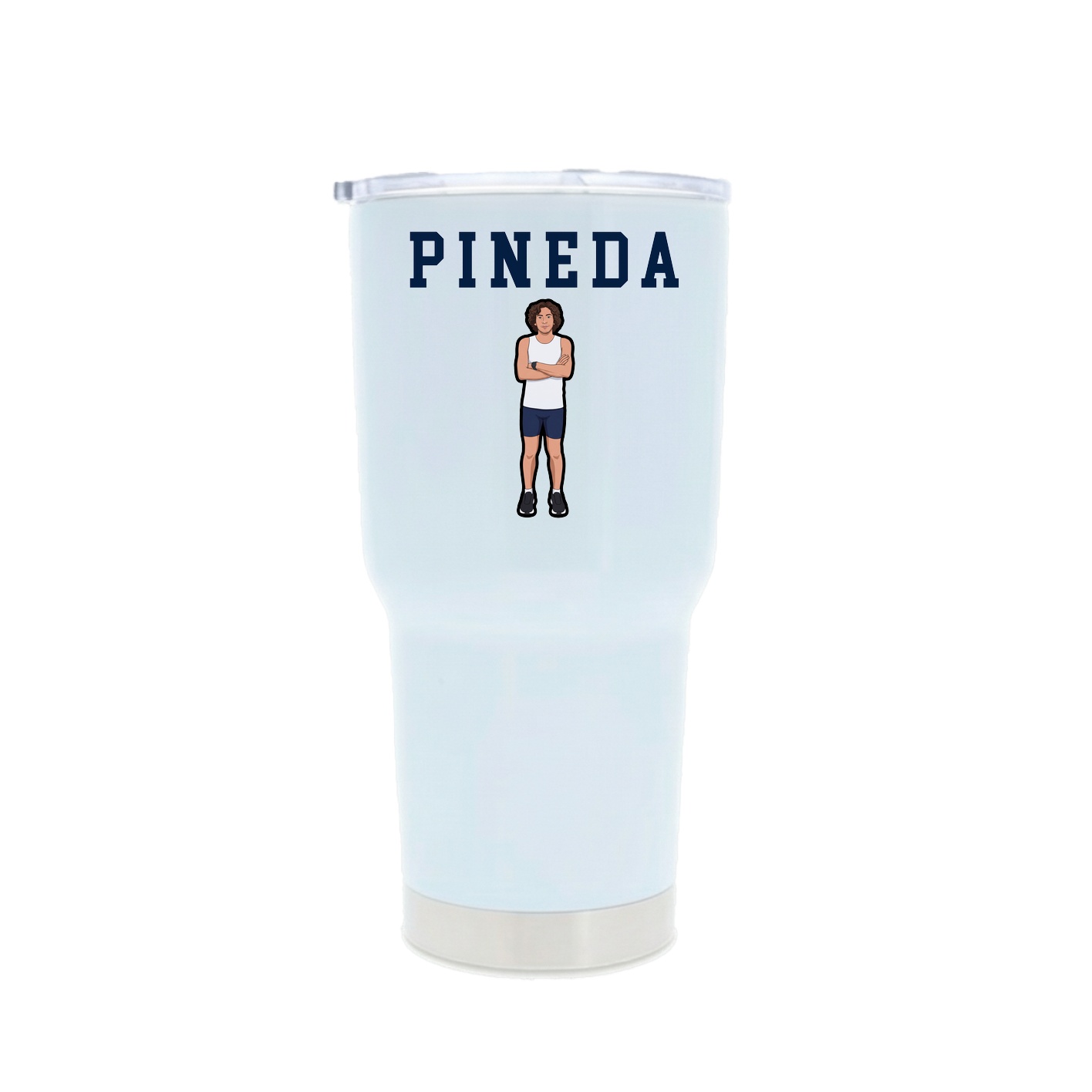30oz Stainless Steel Tumbler — Shirsey in White