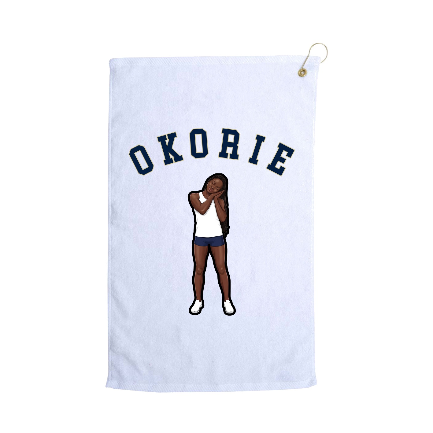 Golf Towel — Shirsey Arch in White