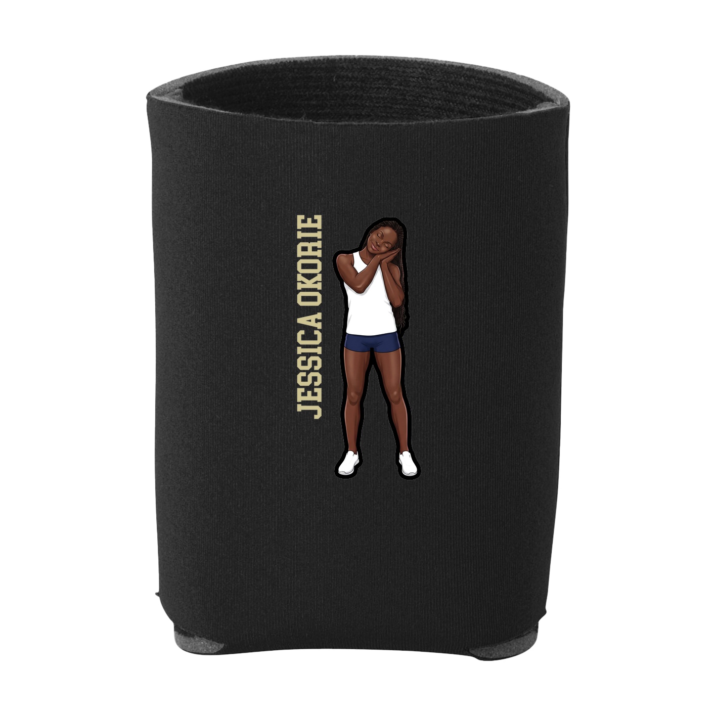Can Holder — Name Vertical in Black
