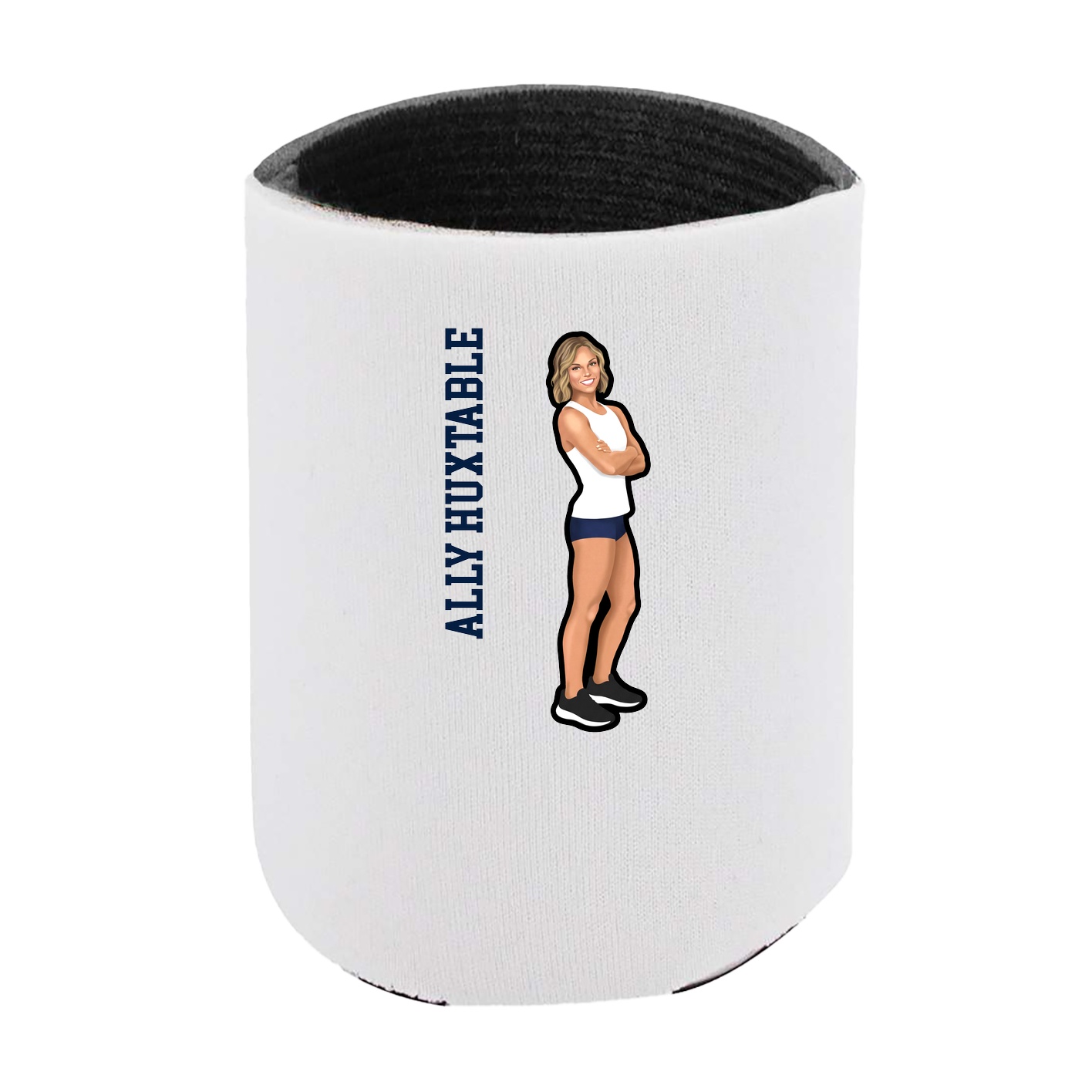 Can Holder — Name Vertical in White
