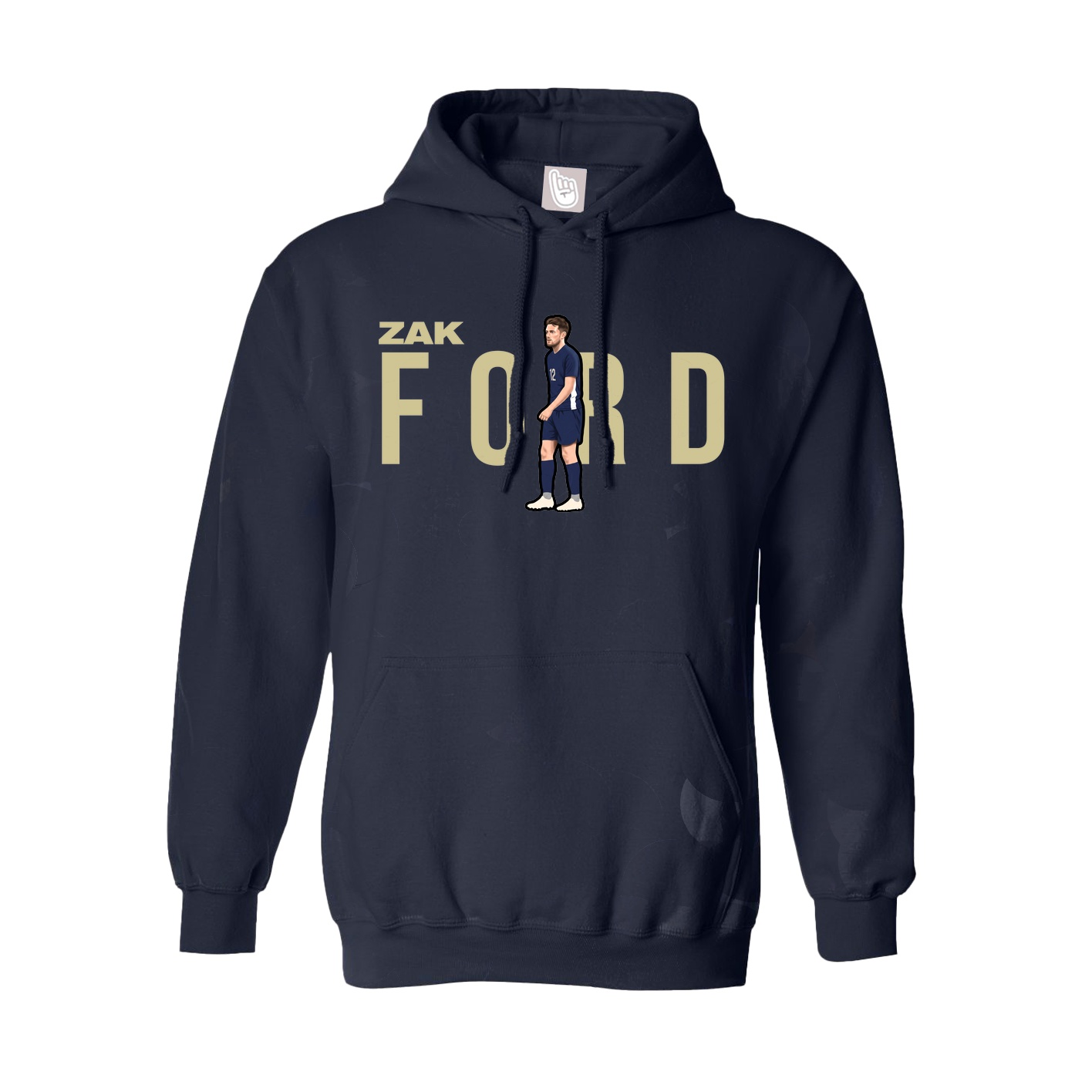 Youth Hoodie — Player Name in Navy