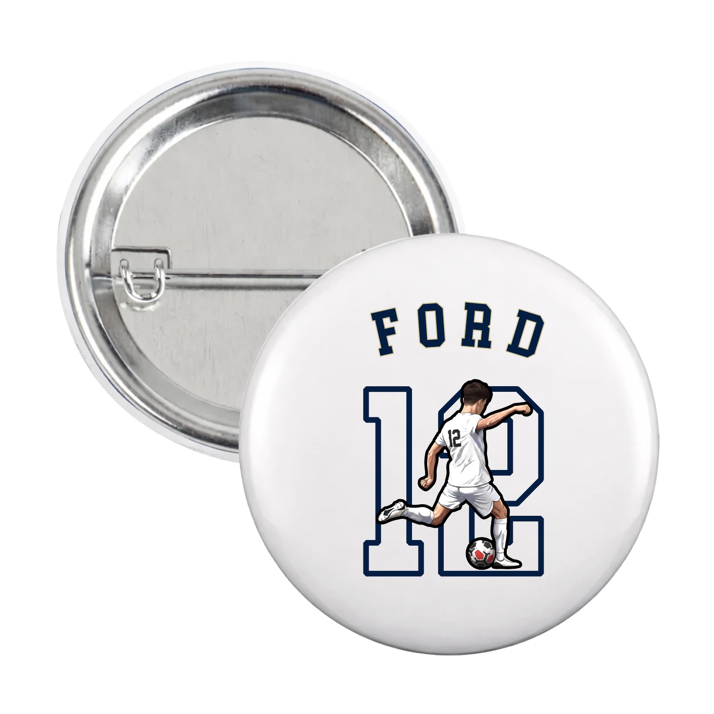 Game Day Button — Shirsey Arch in White