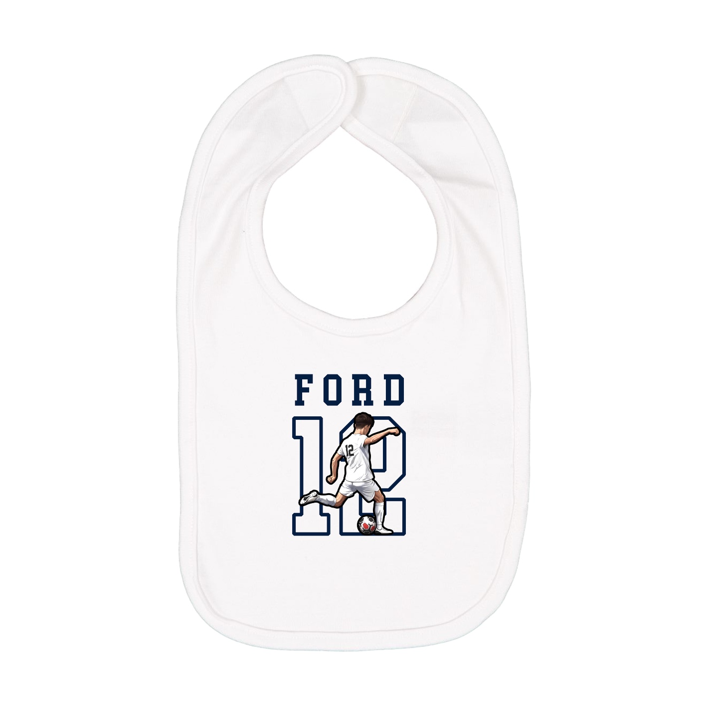 Infant Bib — Shirsey in White