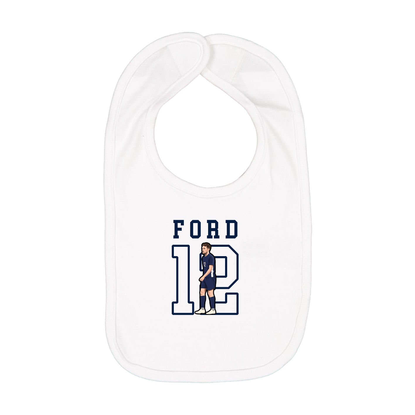Infant Bib — Shirsey in White