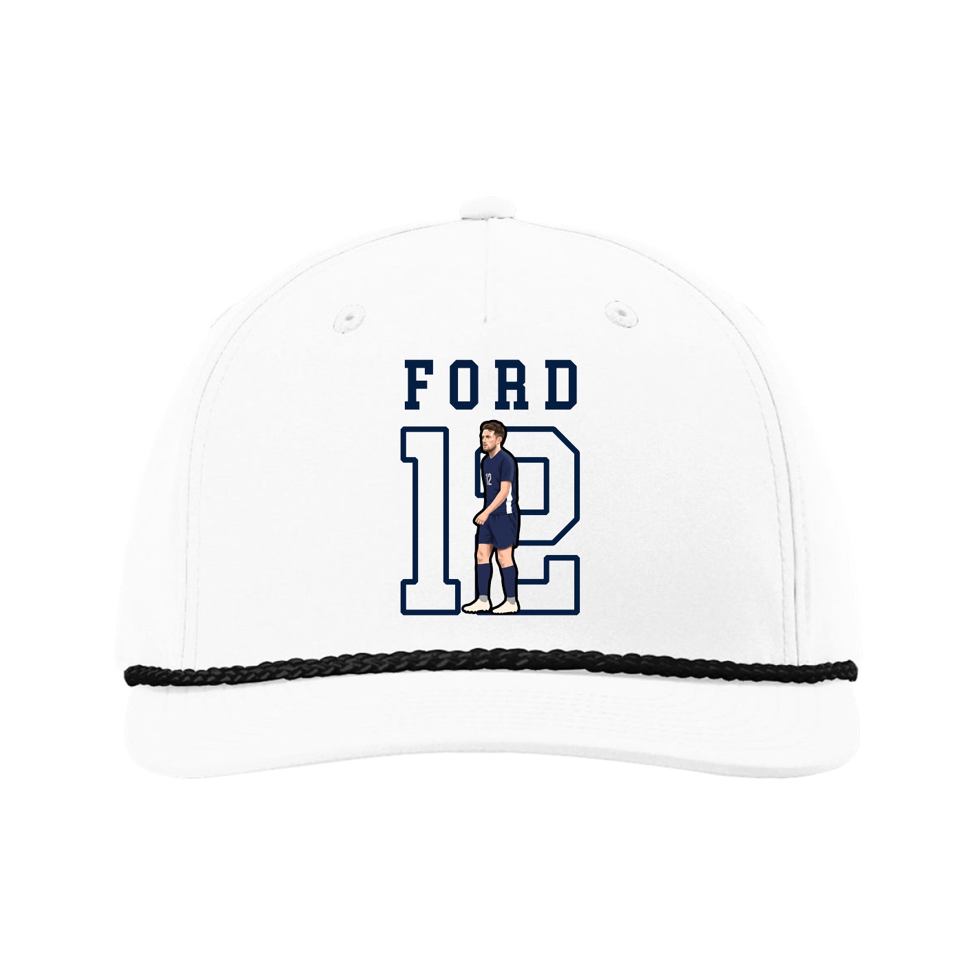 Five-Panel Classic Rope Cap — Shirsey in White