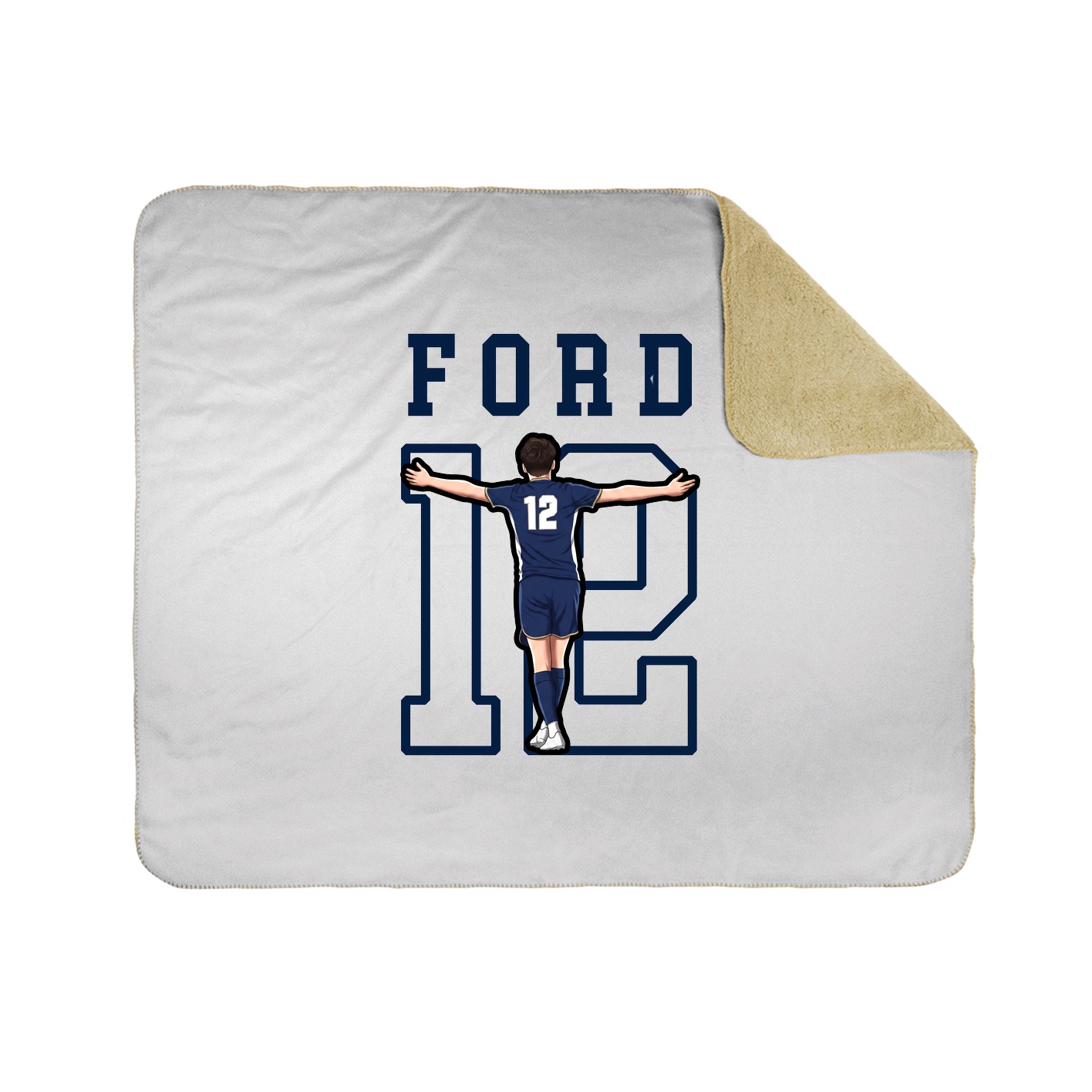 Throw Blanket — Shirsey in White