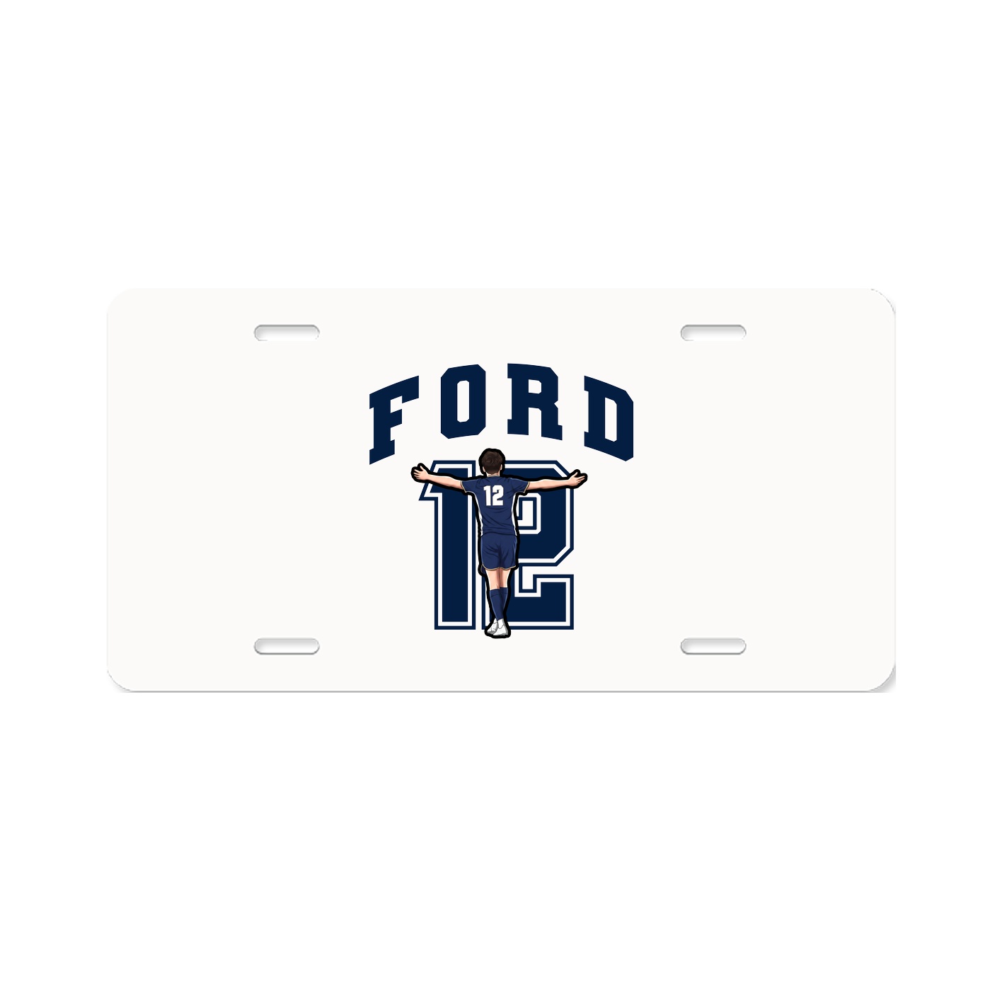 License Plate — Number in Classic