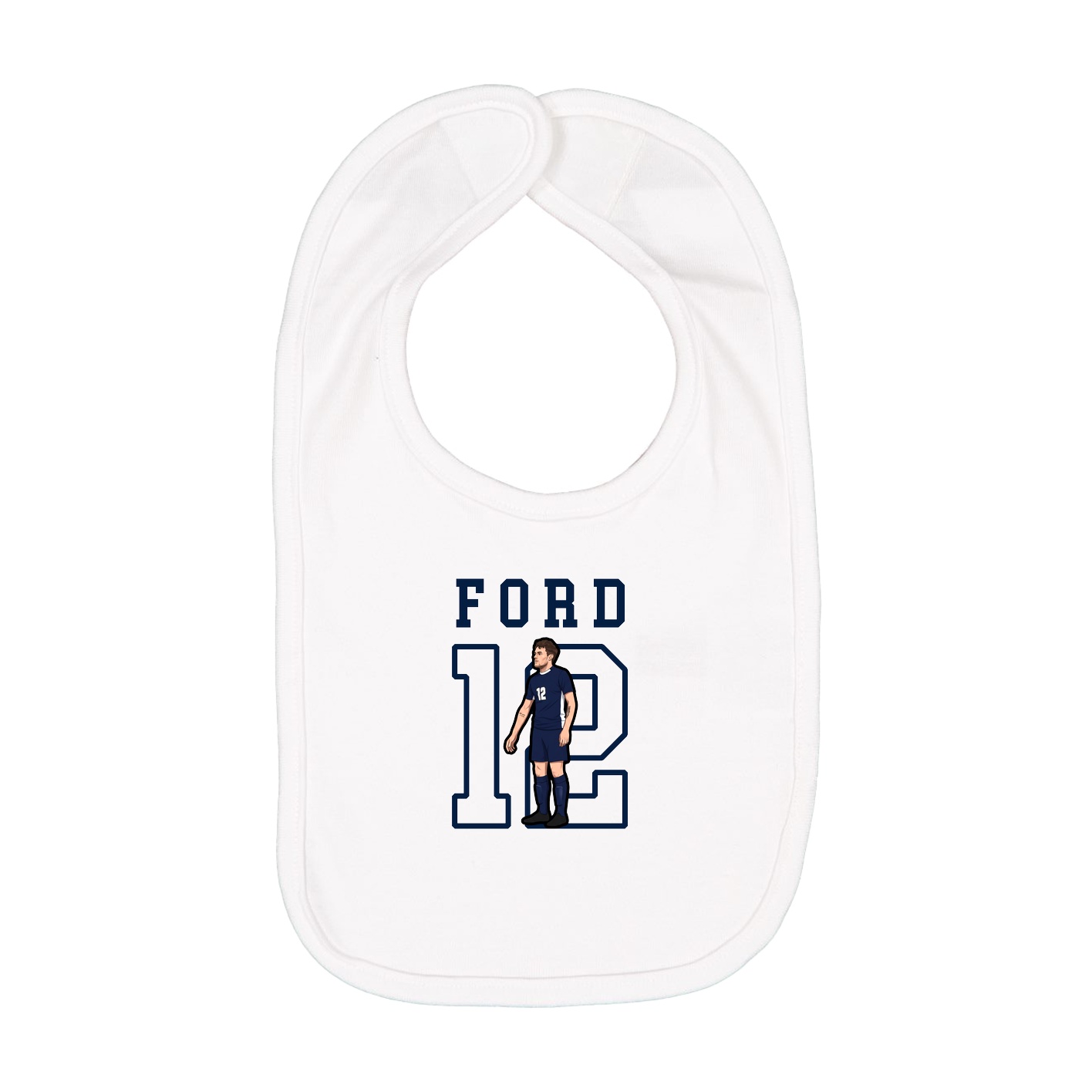 Infant Bib — Shirsey in White