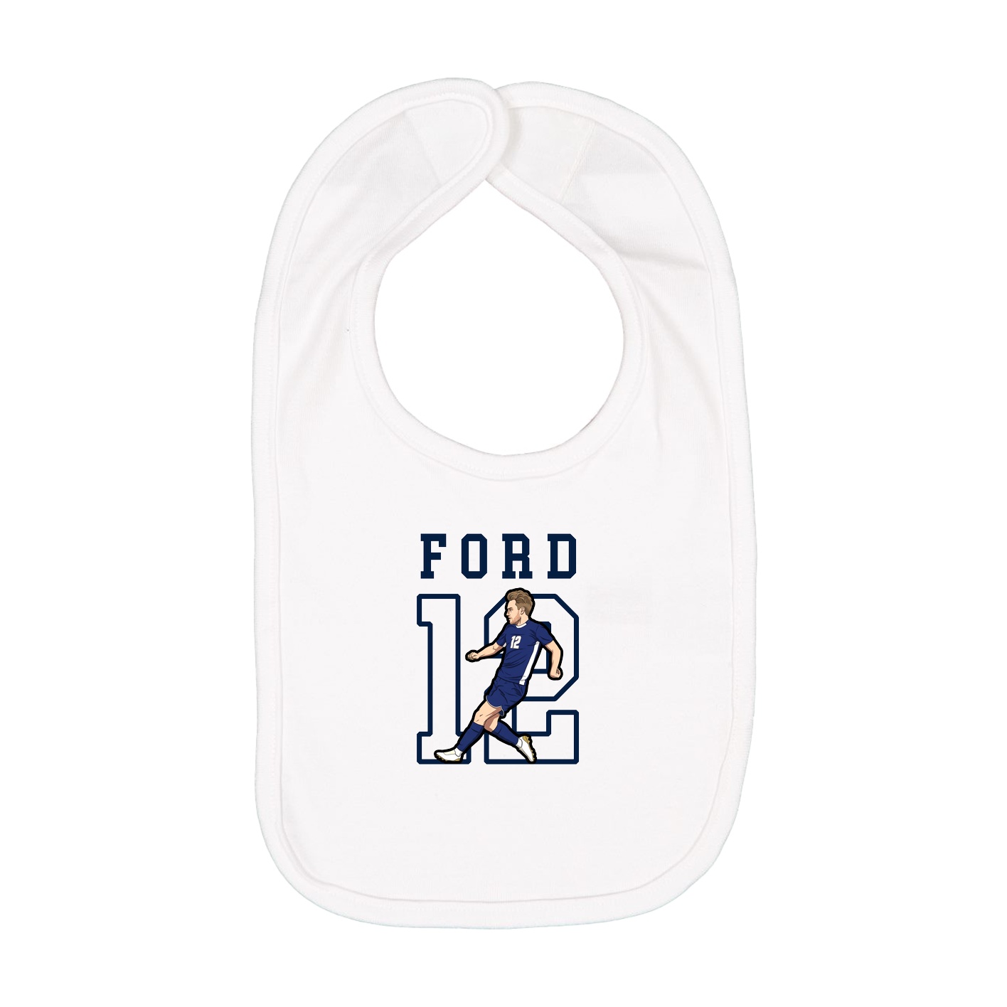 Infant Bib — Shirsey in White