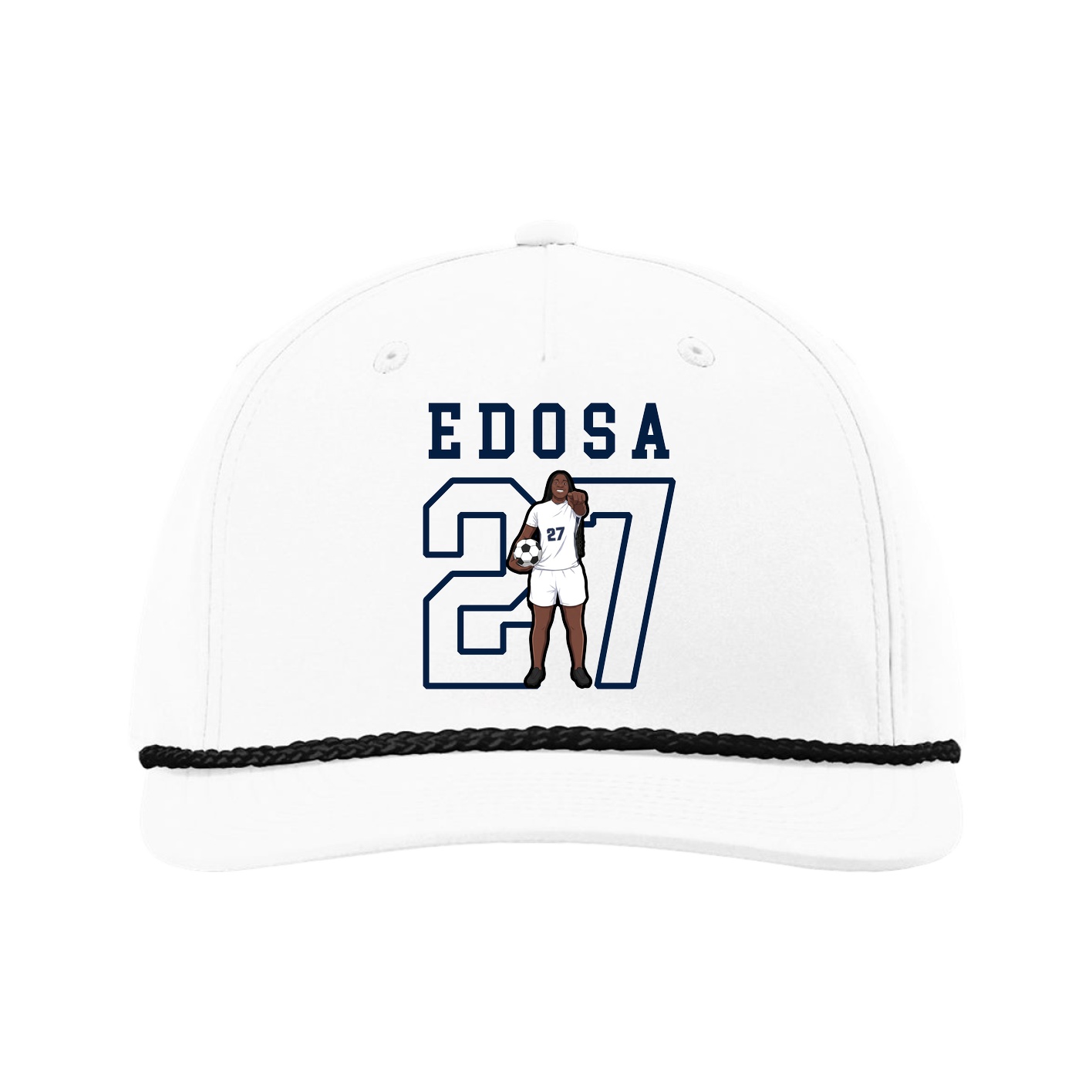 Five-Panel Classic Rope Cap — Shirsey in White