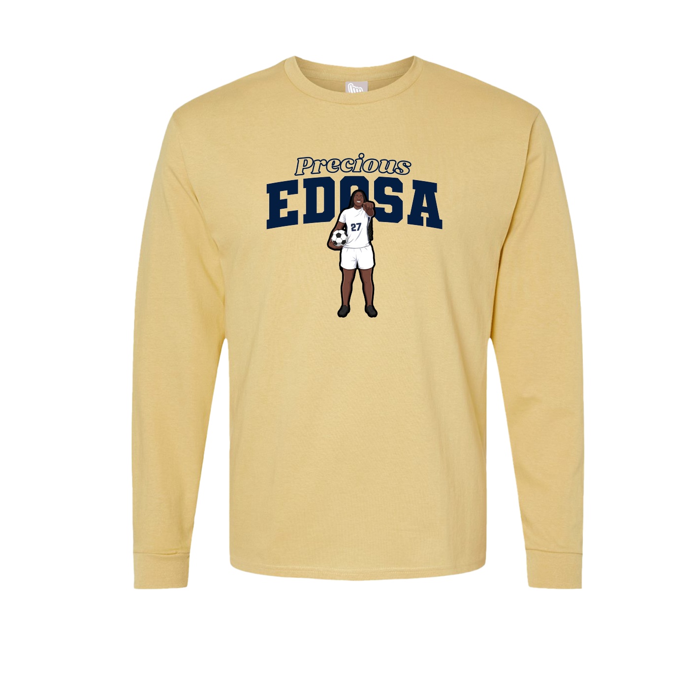 Long Sleeve Tee — Name Arch in Vegas Gold