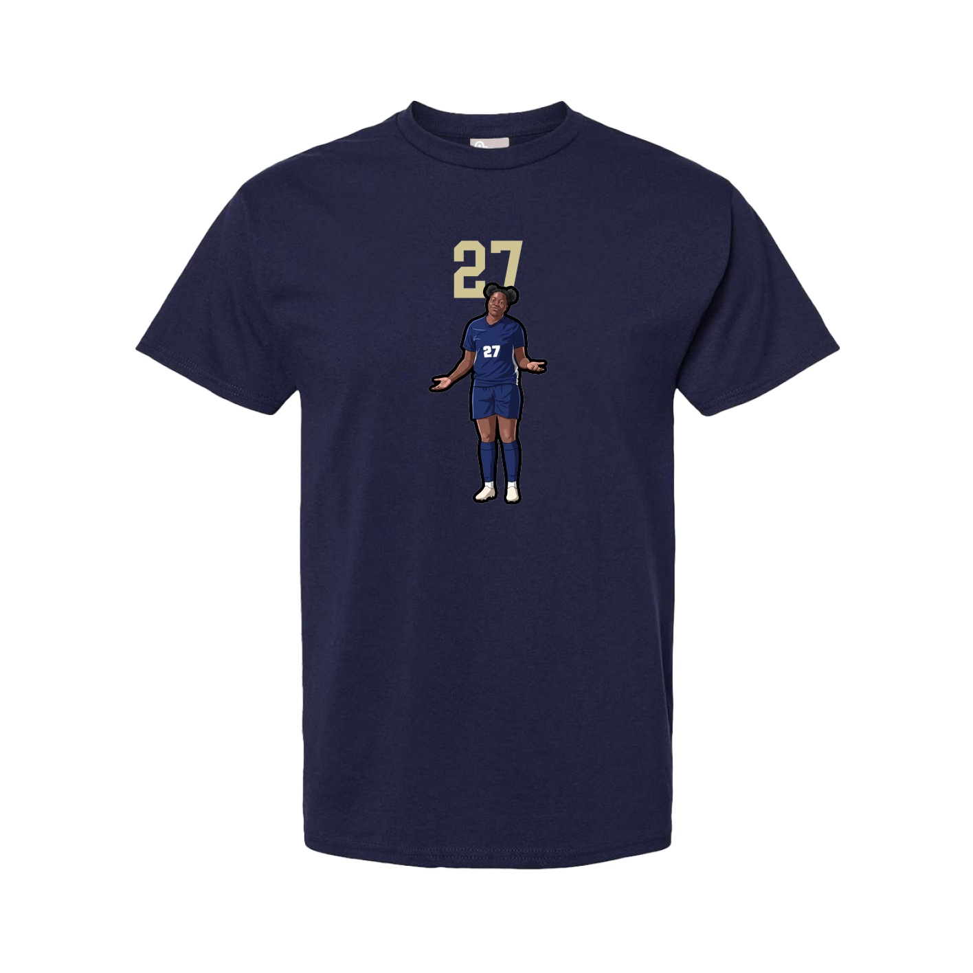 Youth Tee — Number Top in Navy