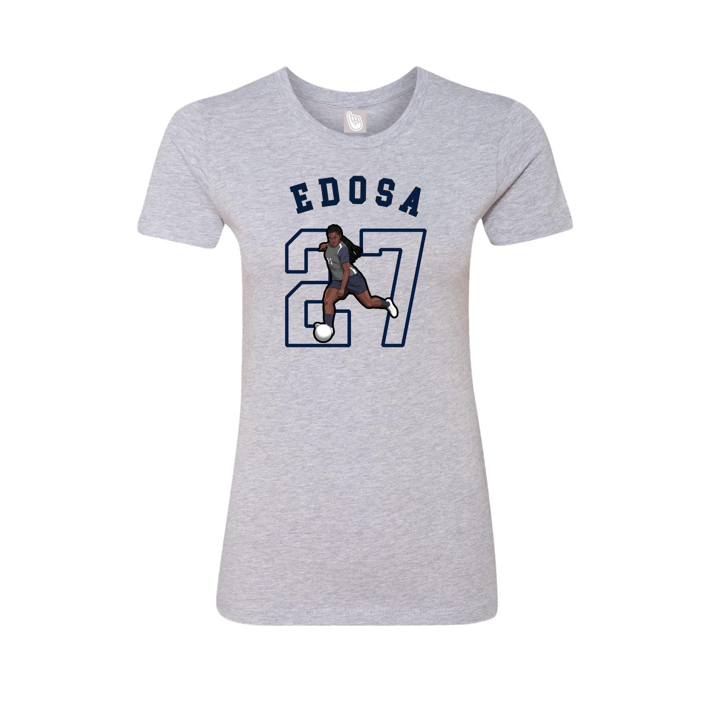 Fitted Women's Tee — Shirsey Arch in Grey