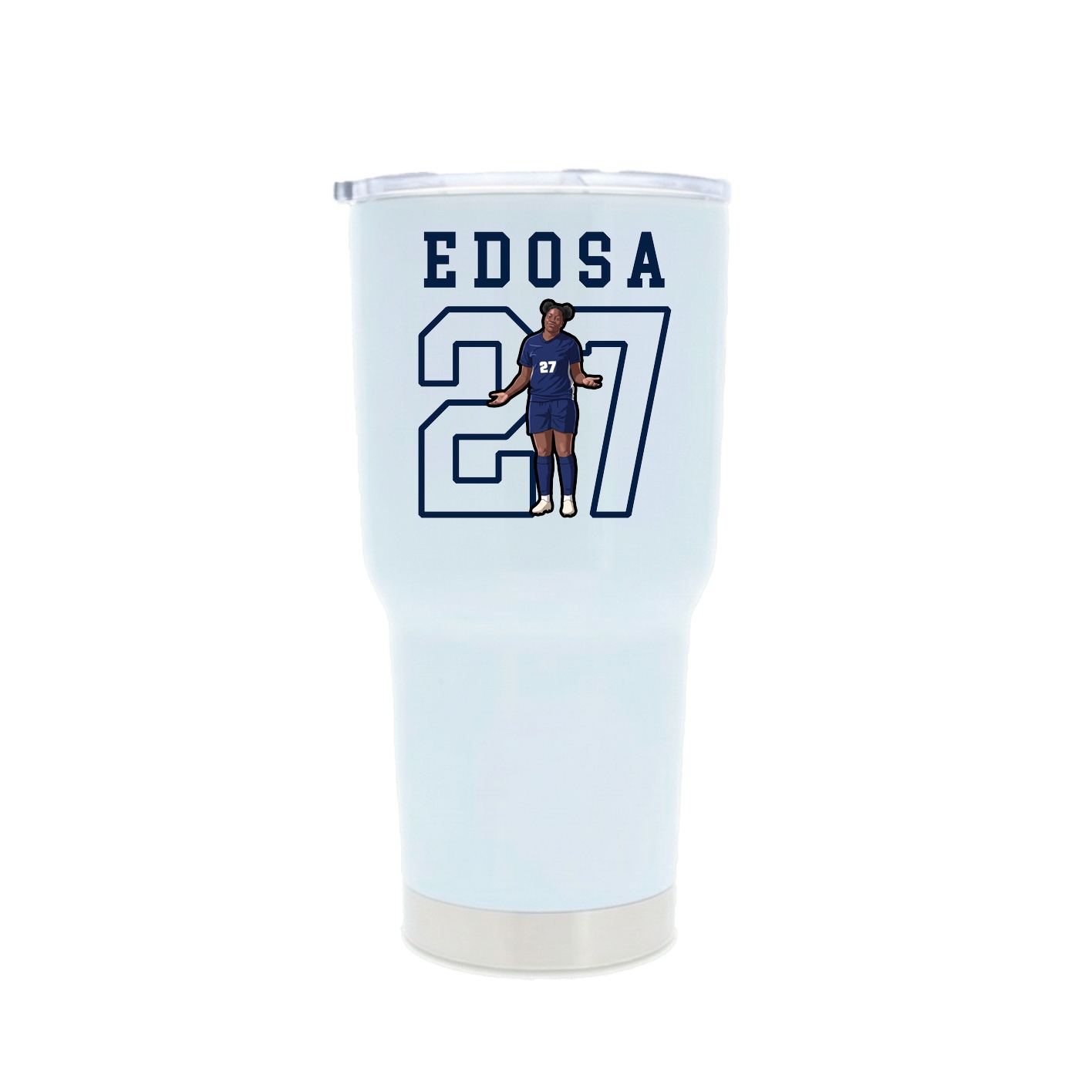 30oz Stainless Steel Tumbler — Shirsey in White