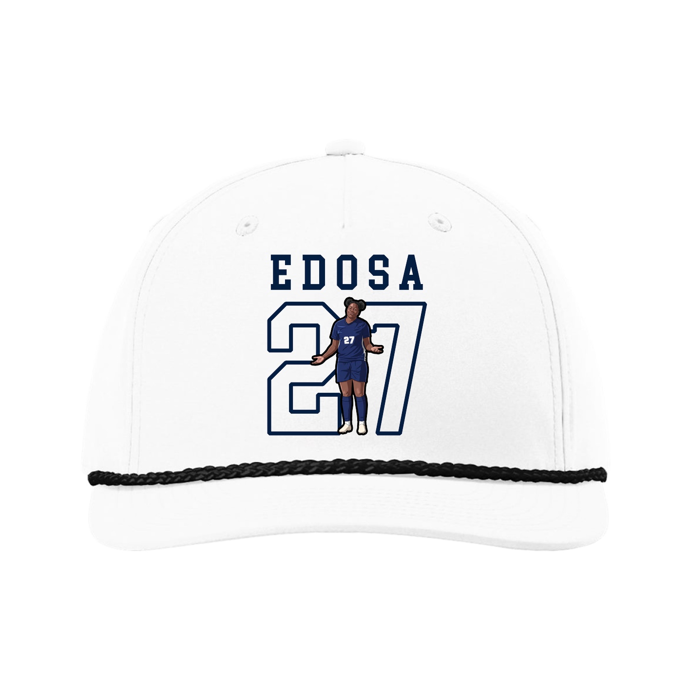 Five-Panel Classic Rope Cap — Shirsey in White