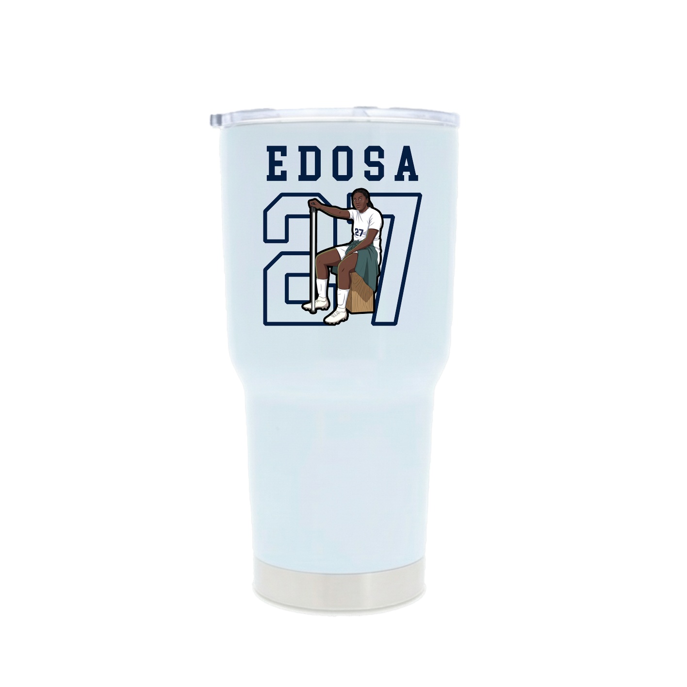 30oz Stainless Steel Tumbler — Shirsey in White