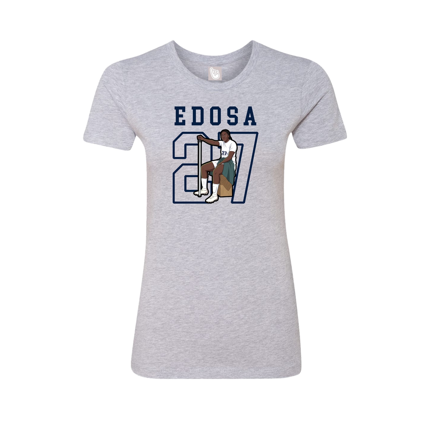 Fitted Women's Tee — Shirsey in Grey