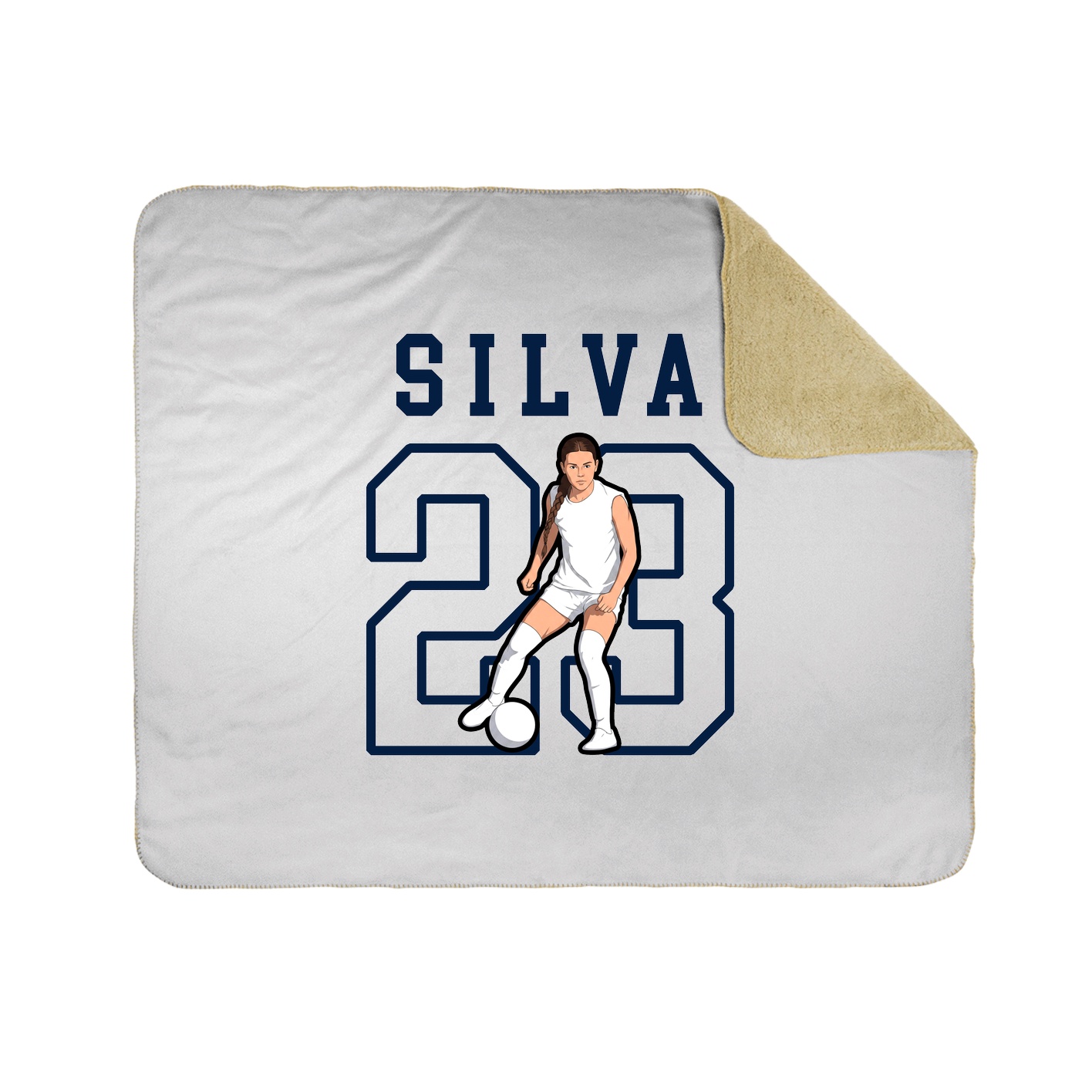 Throw Blanket — Shirsey in White