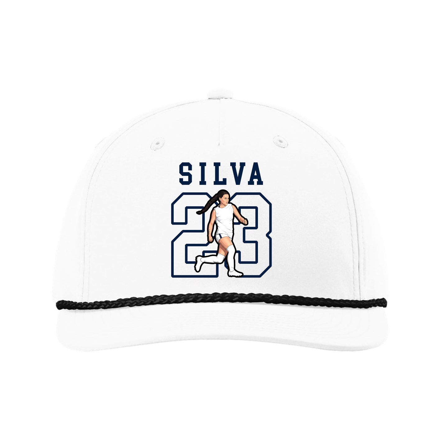 Five-Panel Classic Rope Cap — Shirsey in White