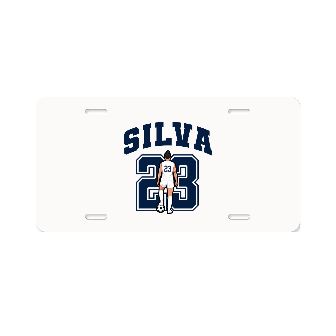 License Plate — Number in Classic