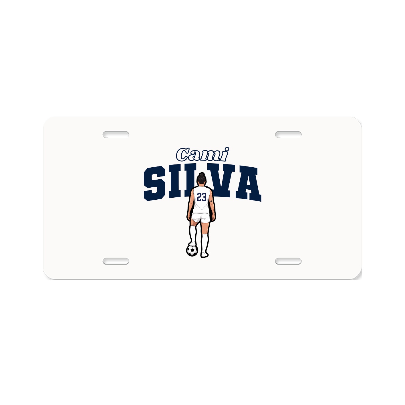 License Plate — Name Arch in Classic