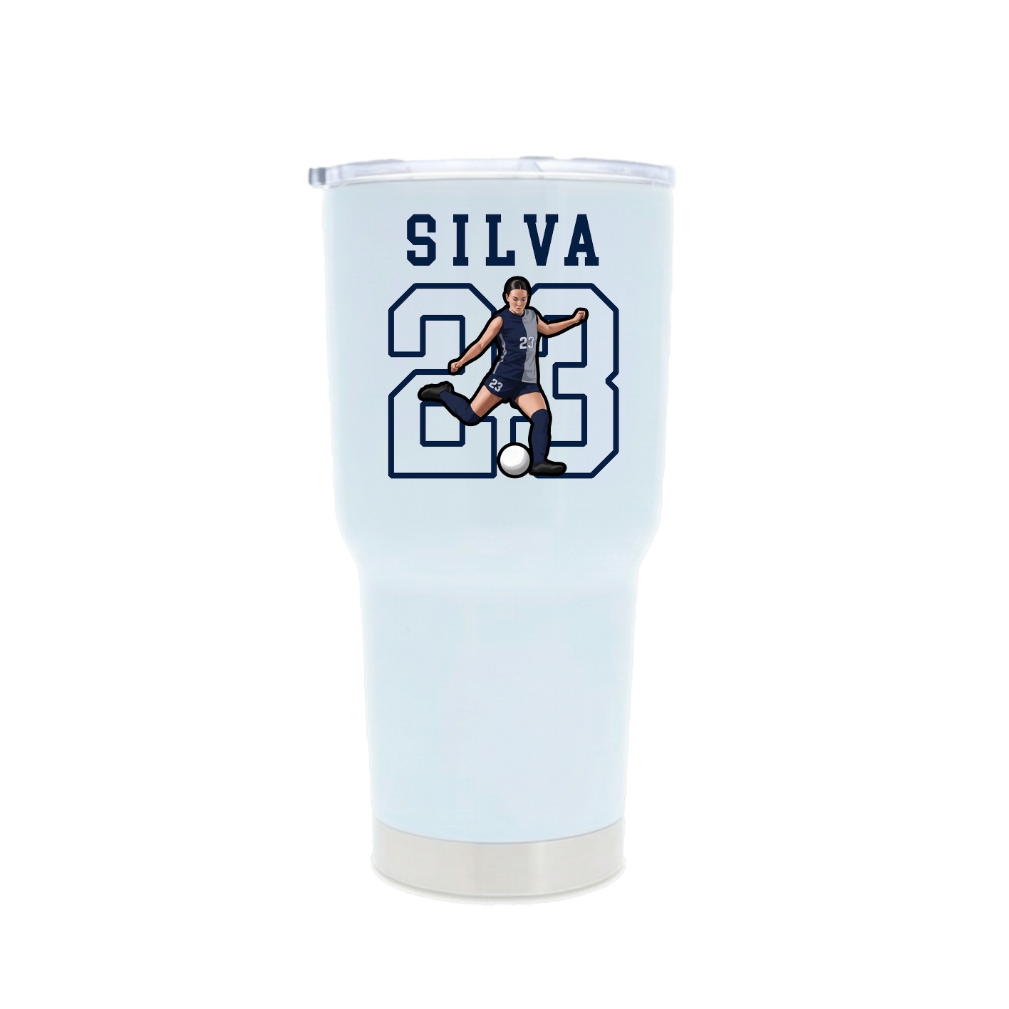 30oz Stainless Steel Tumbler — Shirsey in White