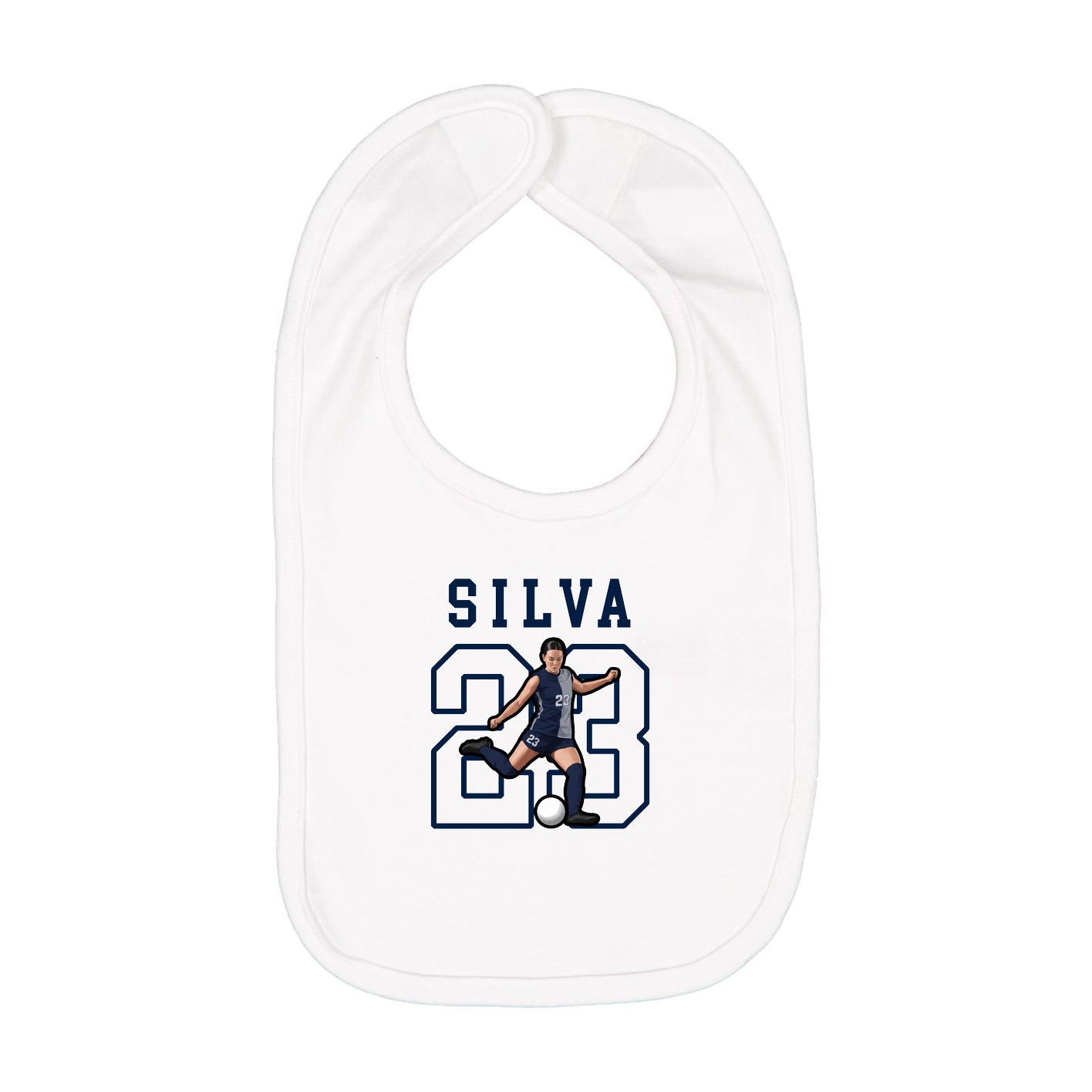 Infant Bib — Shirsey in White