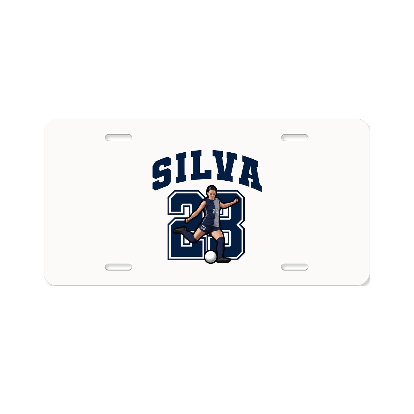 License Plate — Number in Classic
