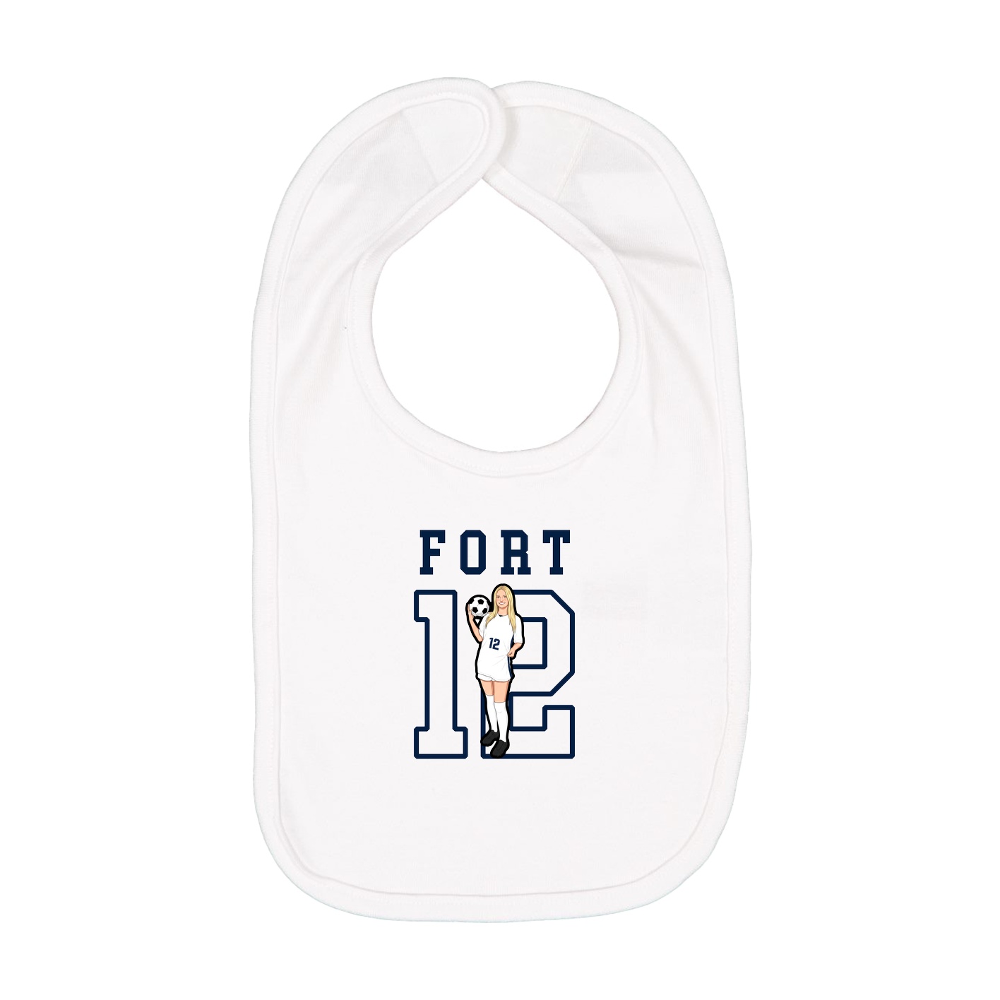 Infant Bib — Shirsey in White
