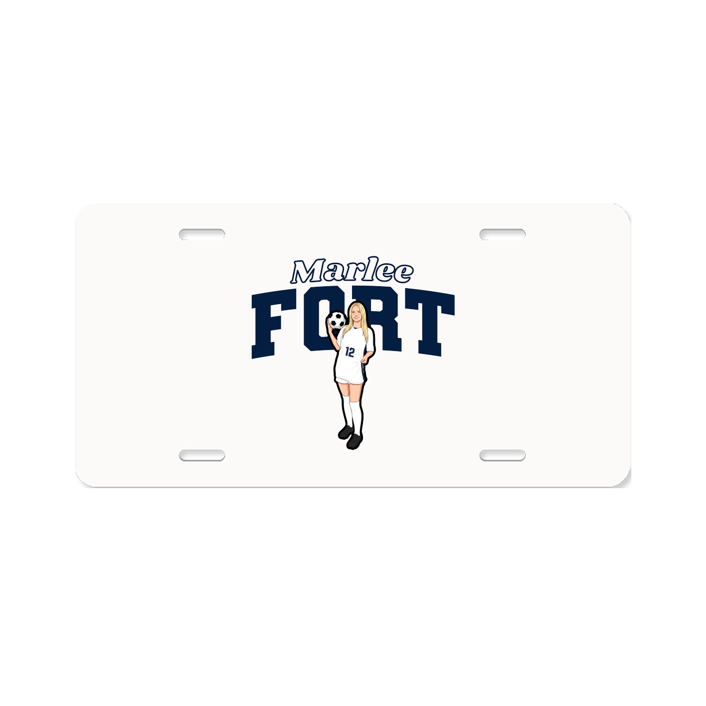 License Plate — Name Arch in Classic