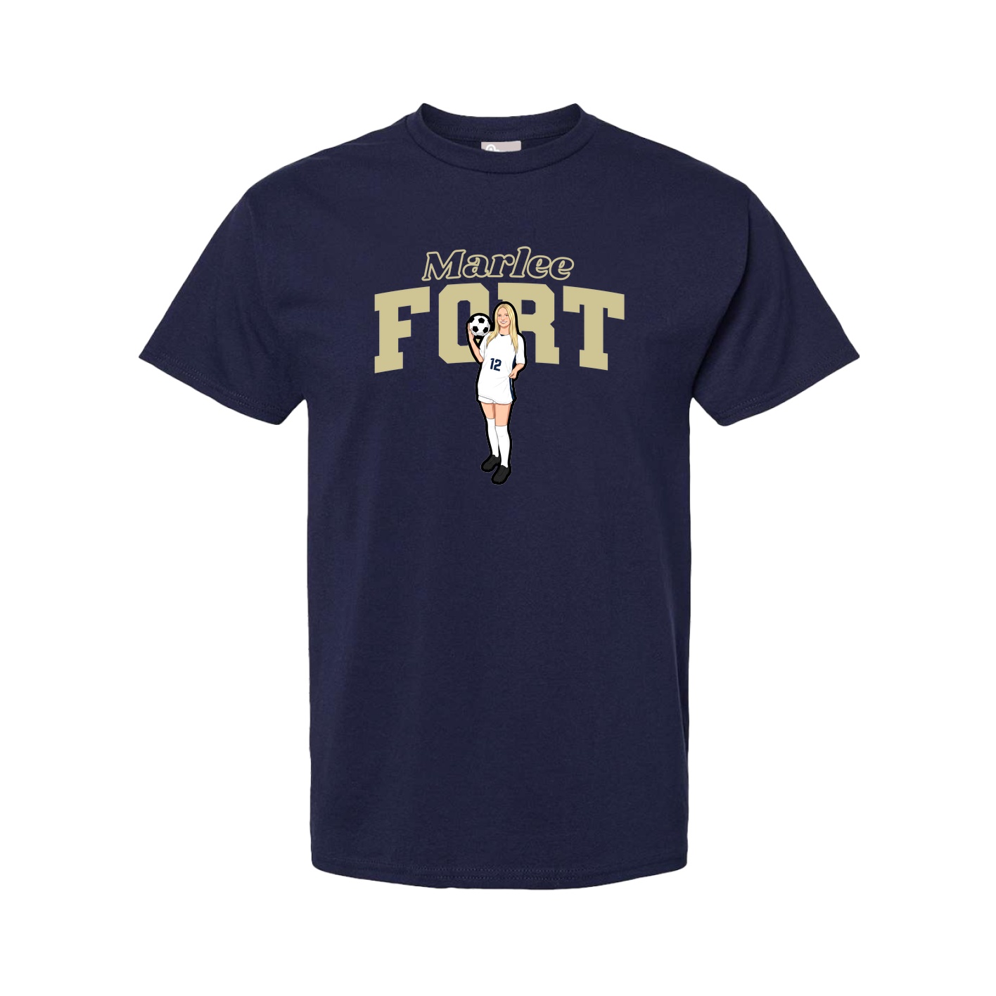 Tee — Name Arch in Navy