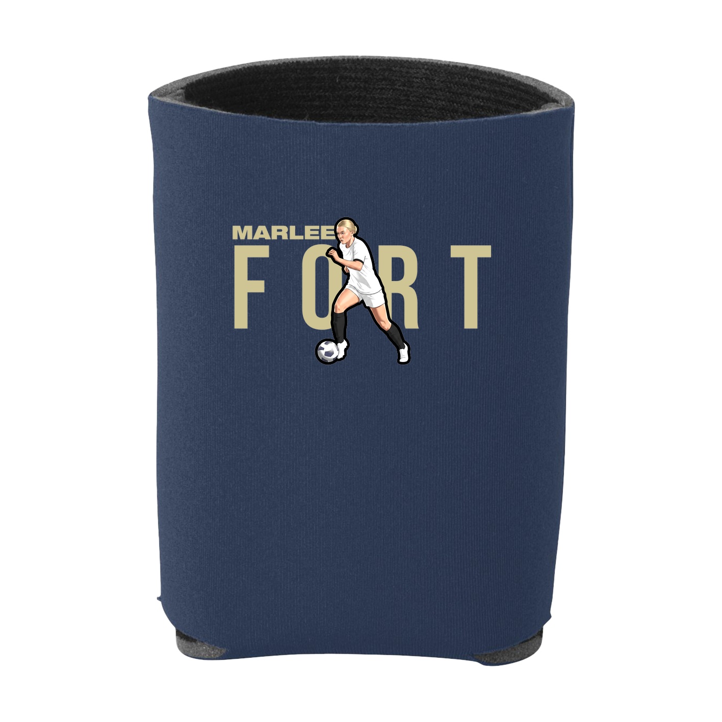 Can Holder — Player Name in Navy