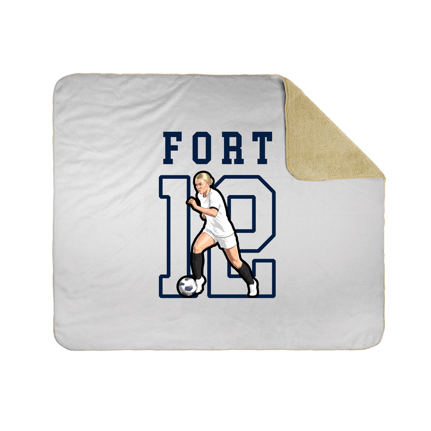 Throw Blanket — Shirsey in White