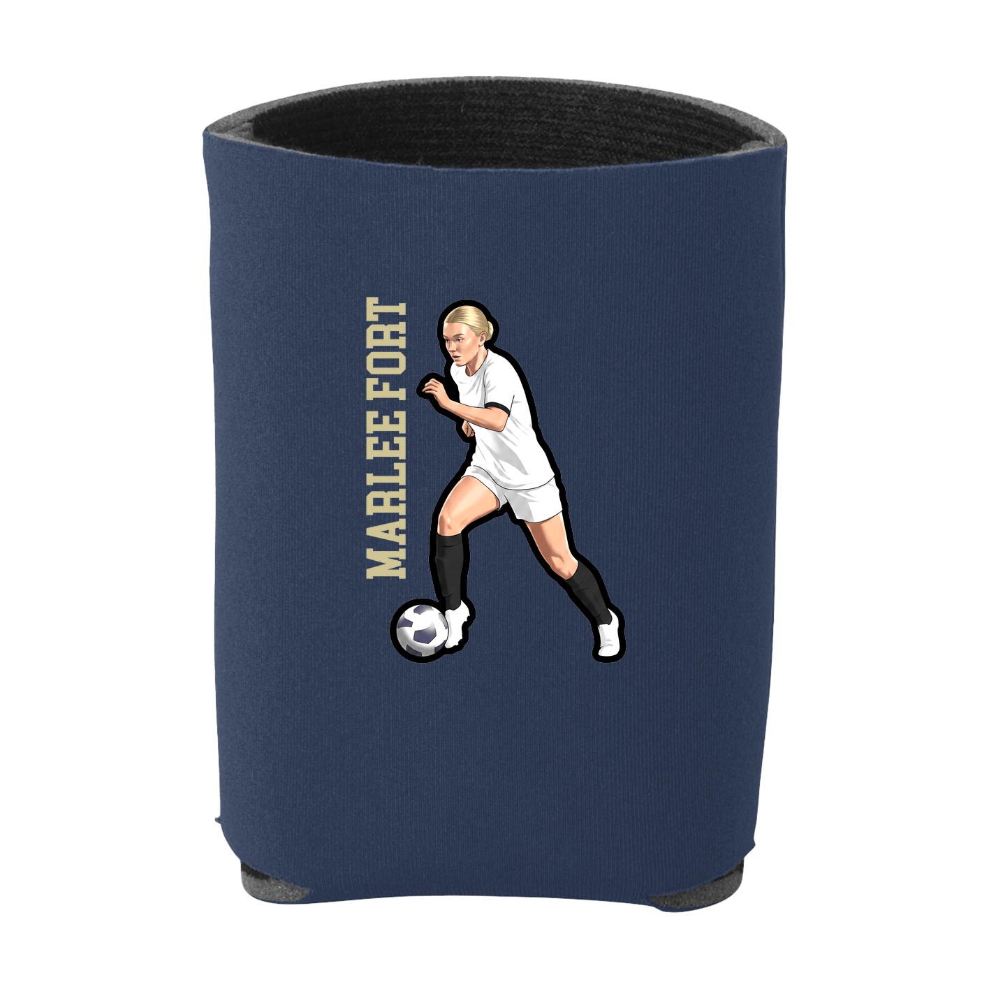 Can Holder — Name Vertical in Navy