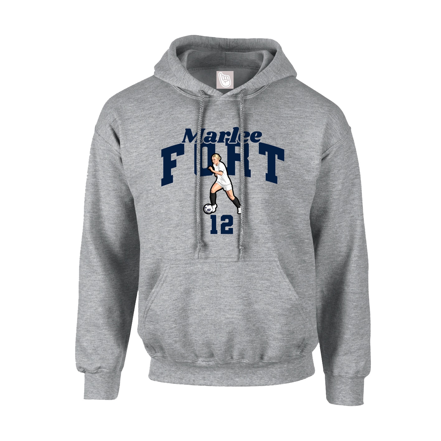 Hoodie — Signature Arch in Grey