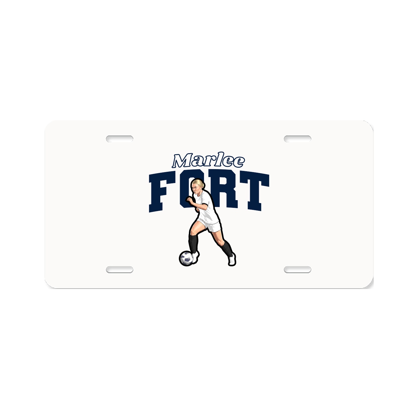 License Plate — Name Arch in Classic
