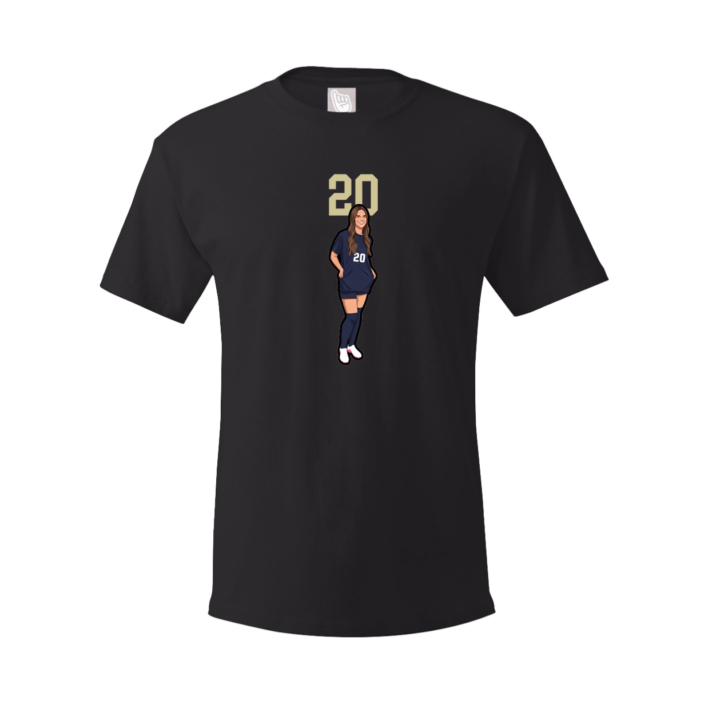 Tee — Number Top in Black