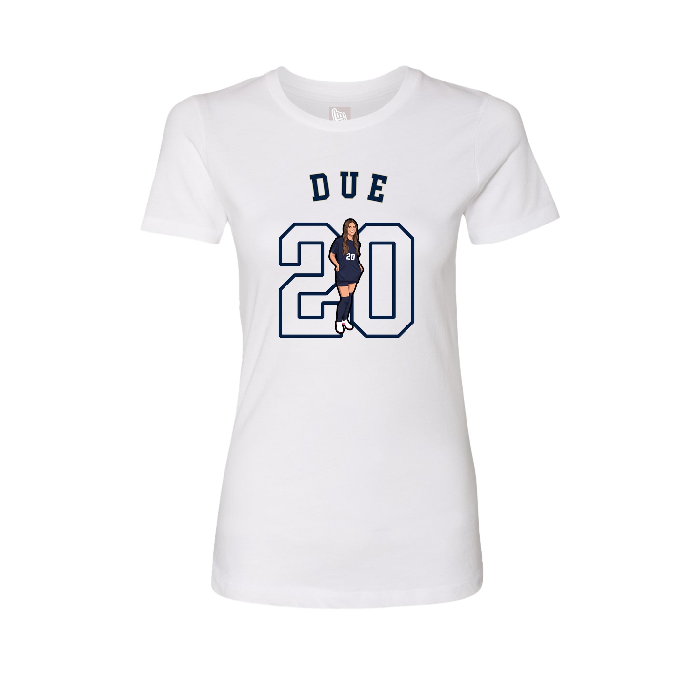 Fitted Women's Tee — Shirsey Arch in White
