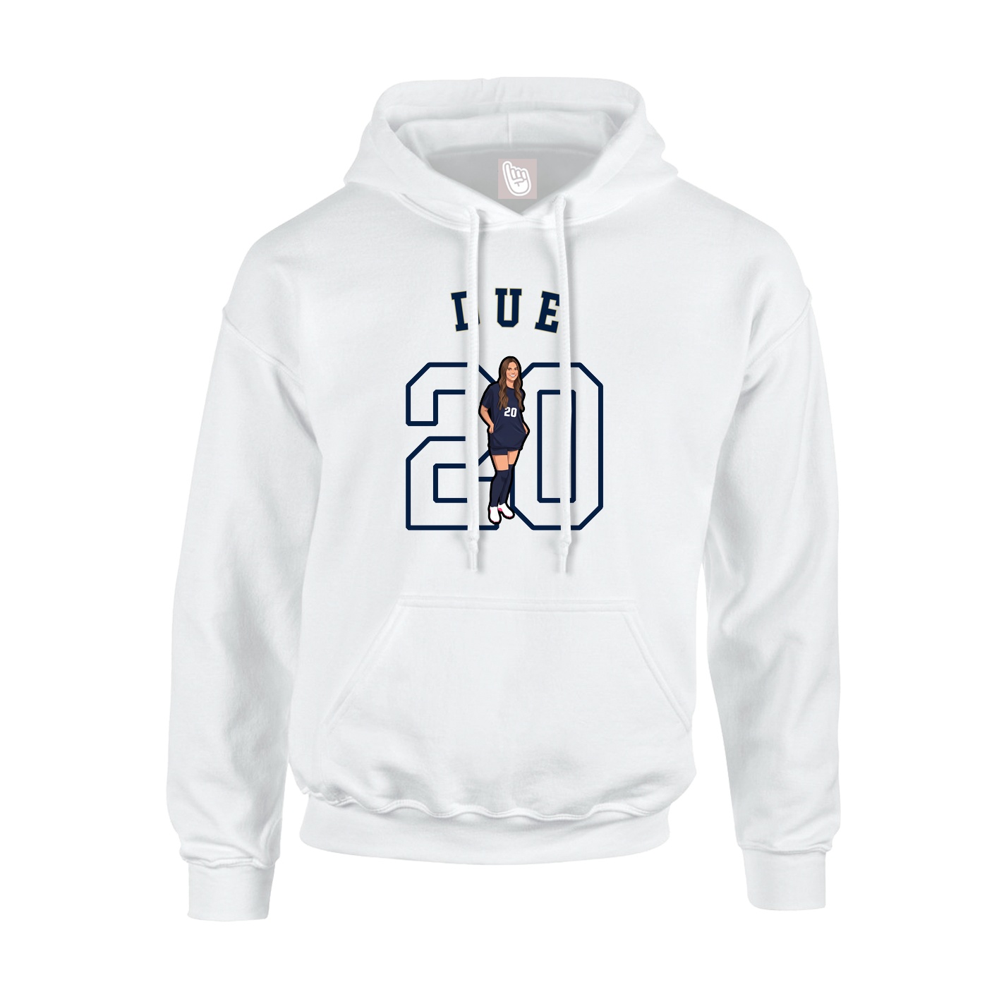 Hoodie — Shirsey Arch in White